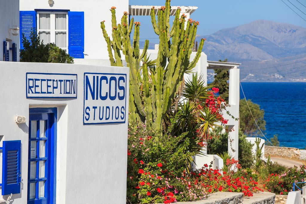 Nicos Studios & Apartments Logaras Bagian luar foto